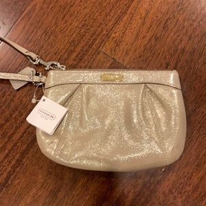 NWT Coach Leather Wristlet
